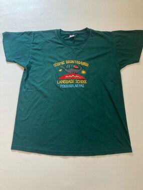 Cosmic Brontosaurus Language School T-shirt